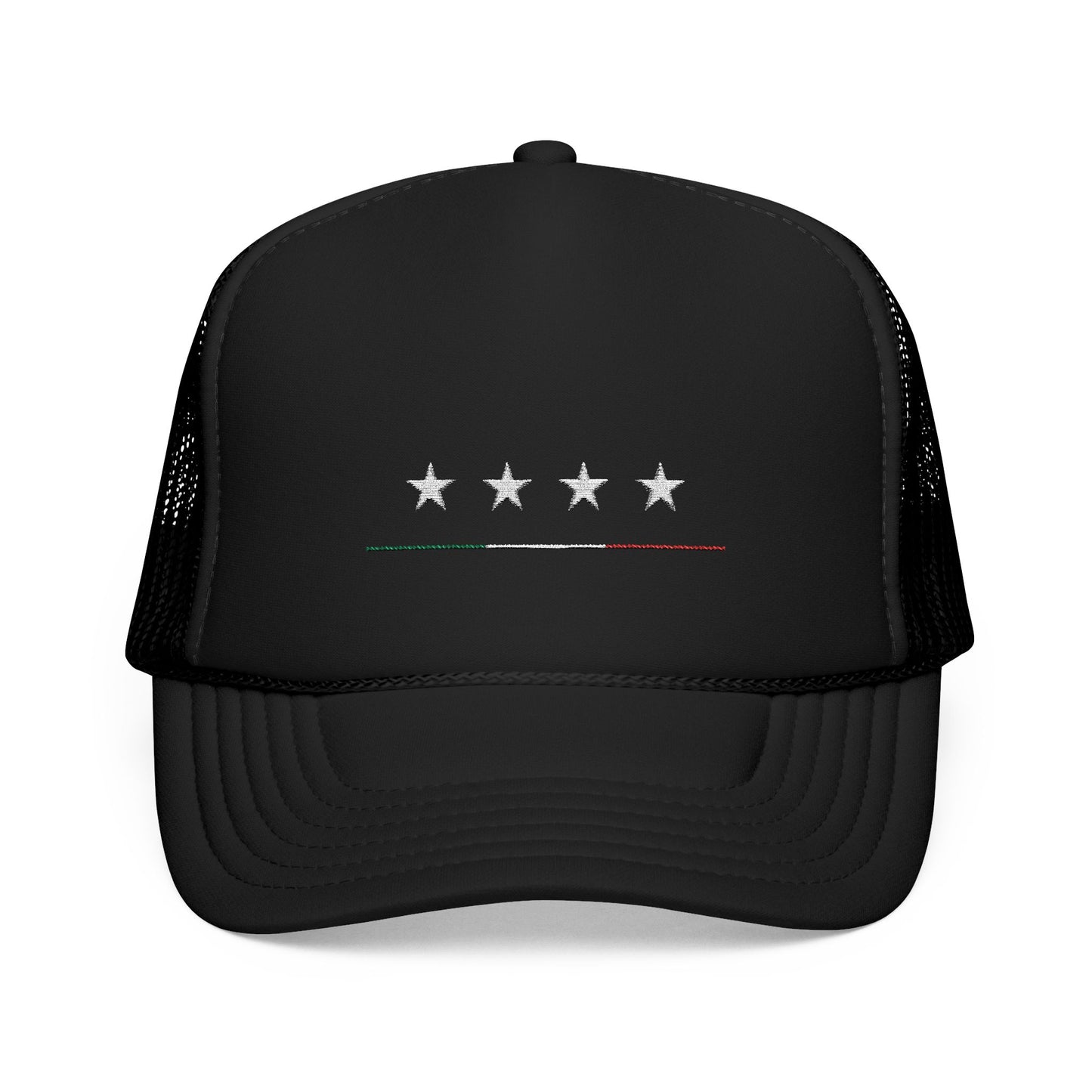 4 Star Italian Embroidered Foam Trucker Hat