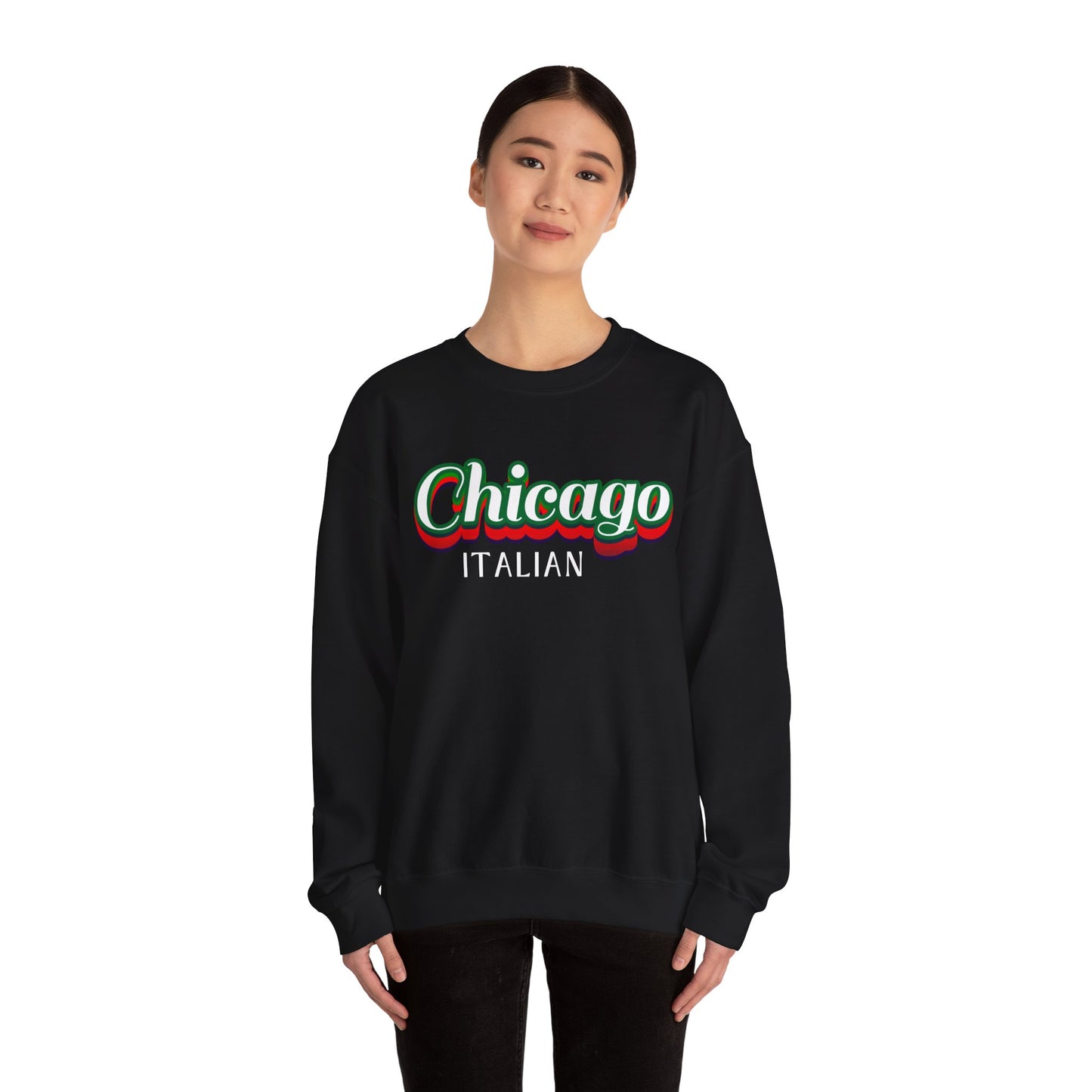 Chicago Italian Unisex Heavy Blend Crewneck Sweatshirt